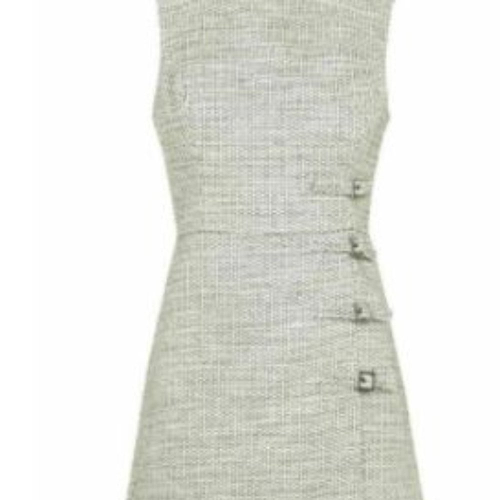 Topshop Black & White Tweed Style Mod Dress